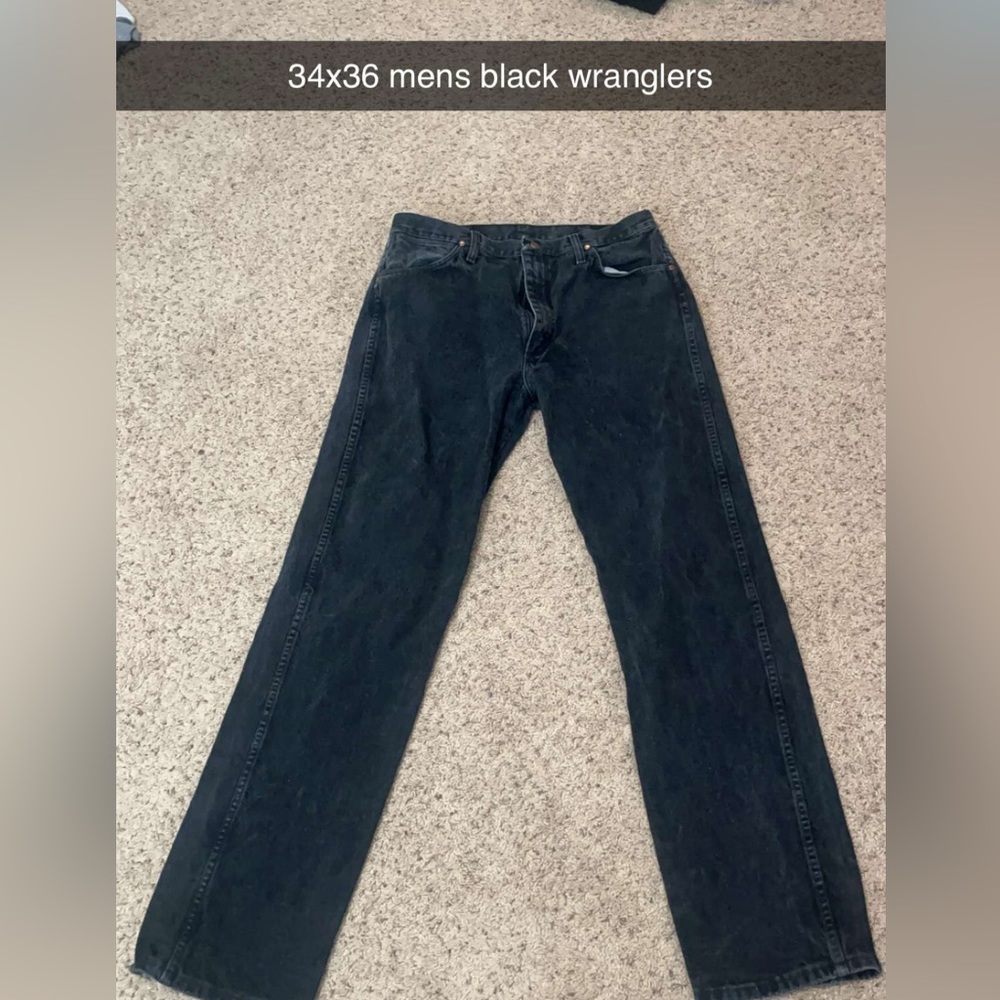 men’s black wranglers
